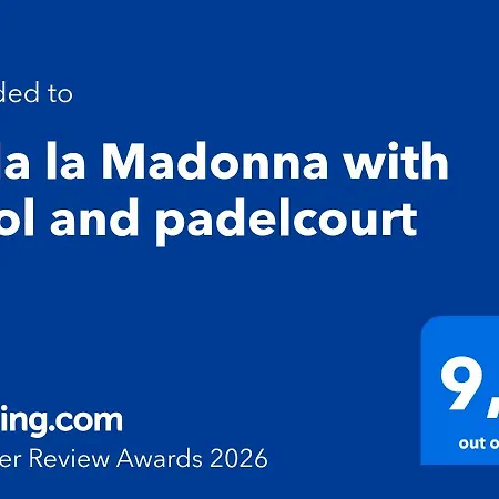 La Madonna With Pool And Padelcourt